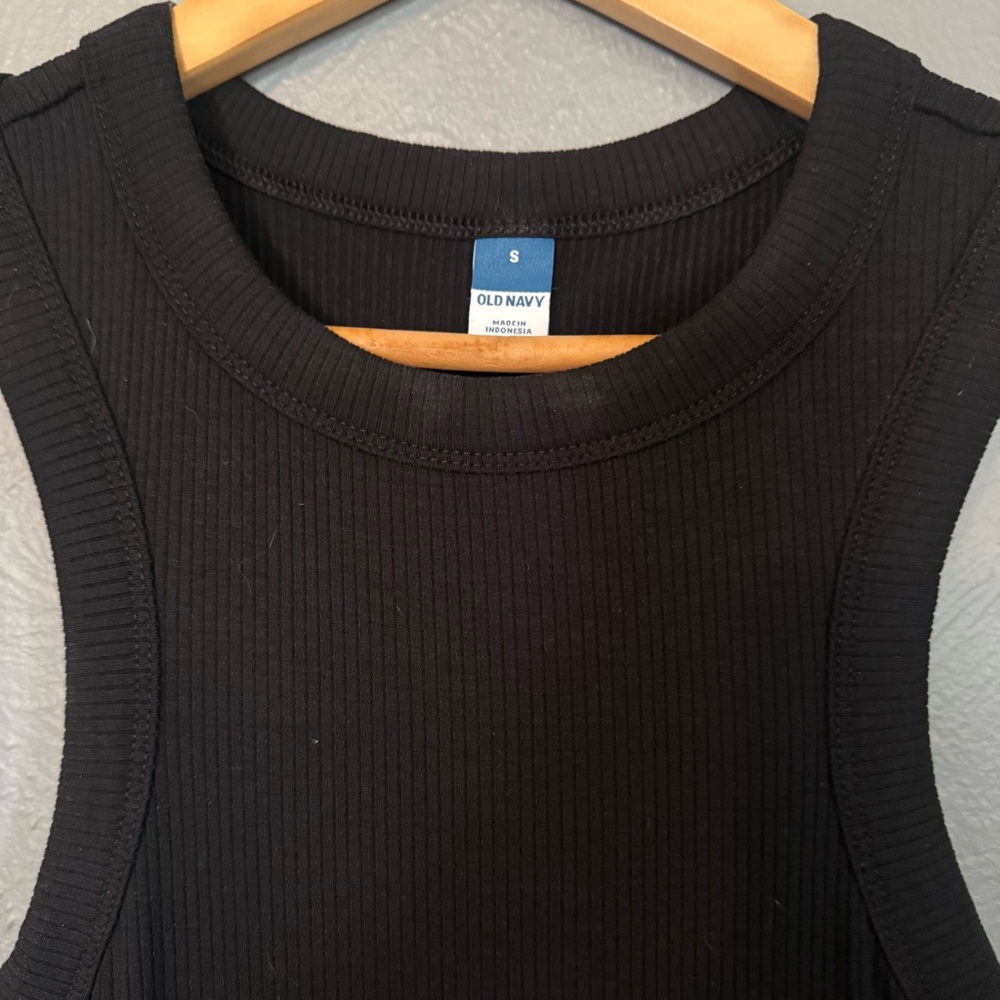 Host Pick 🎉 OLD NAVY black ribbed tank bubble dress - Picture 4 of 6